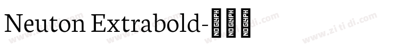 Neuton Extrabold字体转换